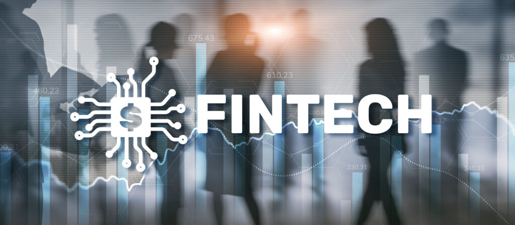 Fintech Financial technology investment Mixed Media Business concept Fintech Content Performance Analysis